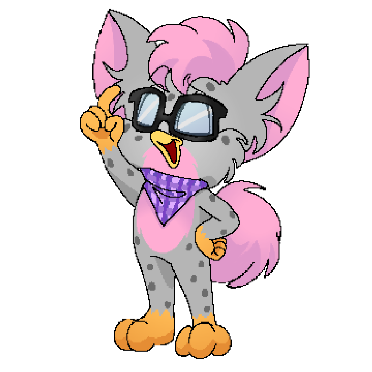 drawing of my furby named ed