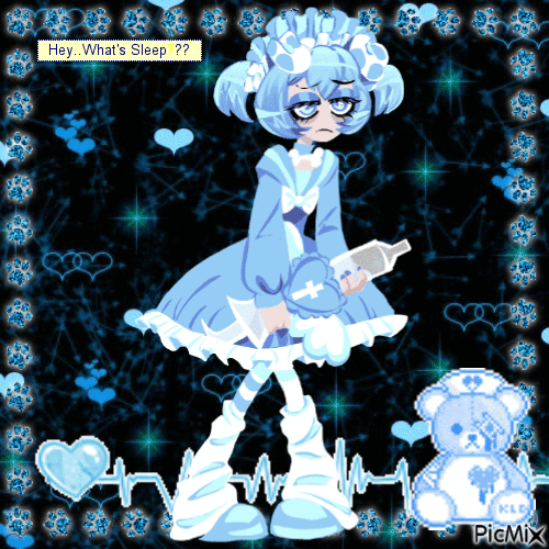 drawing of dog nurse girl