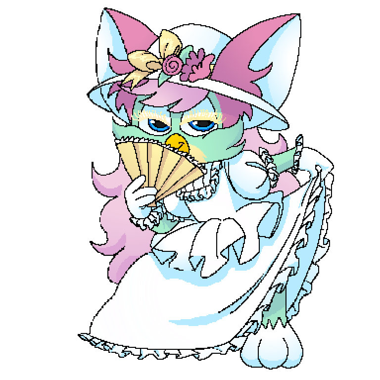 drawing of my furby named magnolia